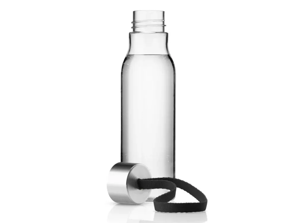 Eva Solo Vattenflaska 500 ml, med svart rem, plast
