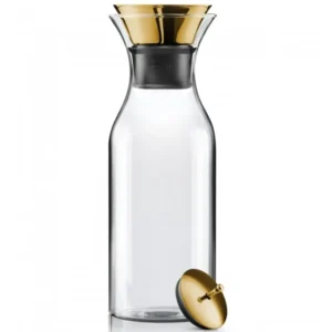 Eva Solo Vattenkaraff 1 l, lock i mässing, glas