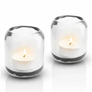 Eva Solo Värmeljushållare ACORN set i 2 delar, klart glas