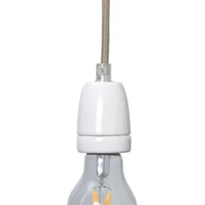 Fabric Cord Set Ceramic Socket 4m