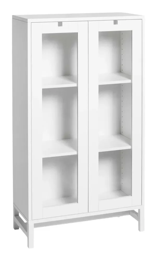 Falsterbo Vitrinskåp 127 cm - Vit