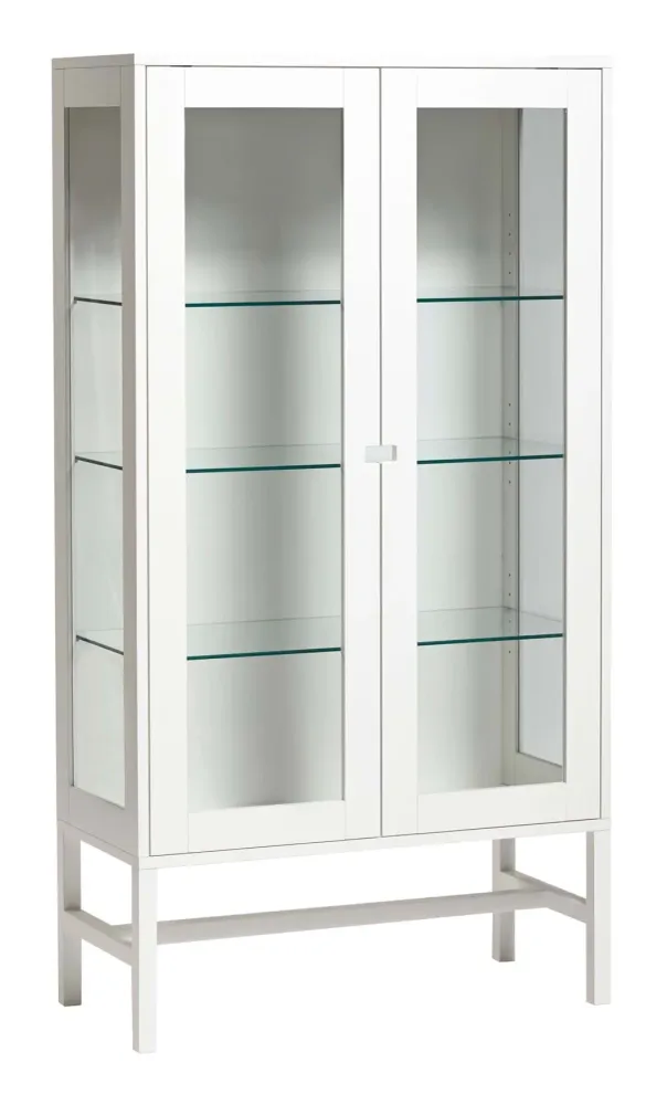 Falsterbo Vitrinskåp 150 cm - Vit