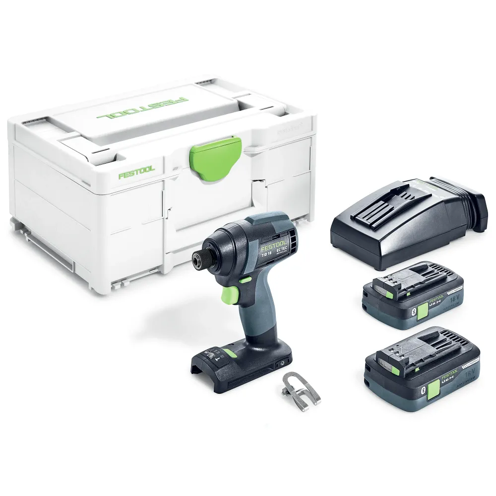 Festool TID 18 HPC 4.0 I-Plus 18V 4Ah slagskruvdragare