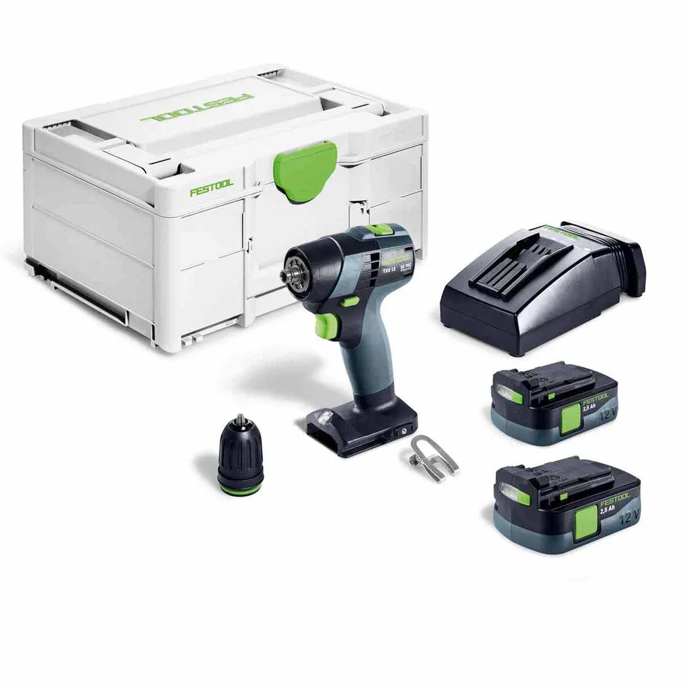 Festool TXS 12 2.5-Plus Batteridriven borrskruvdragare