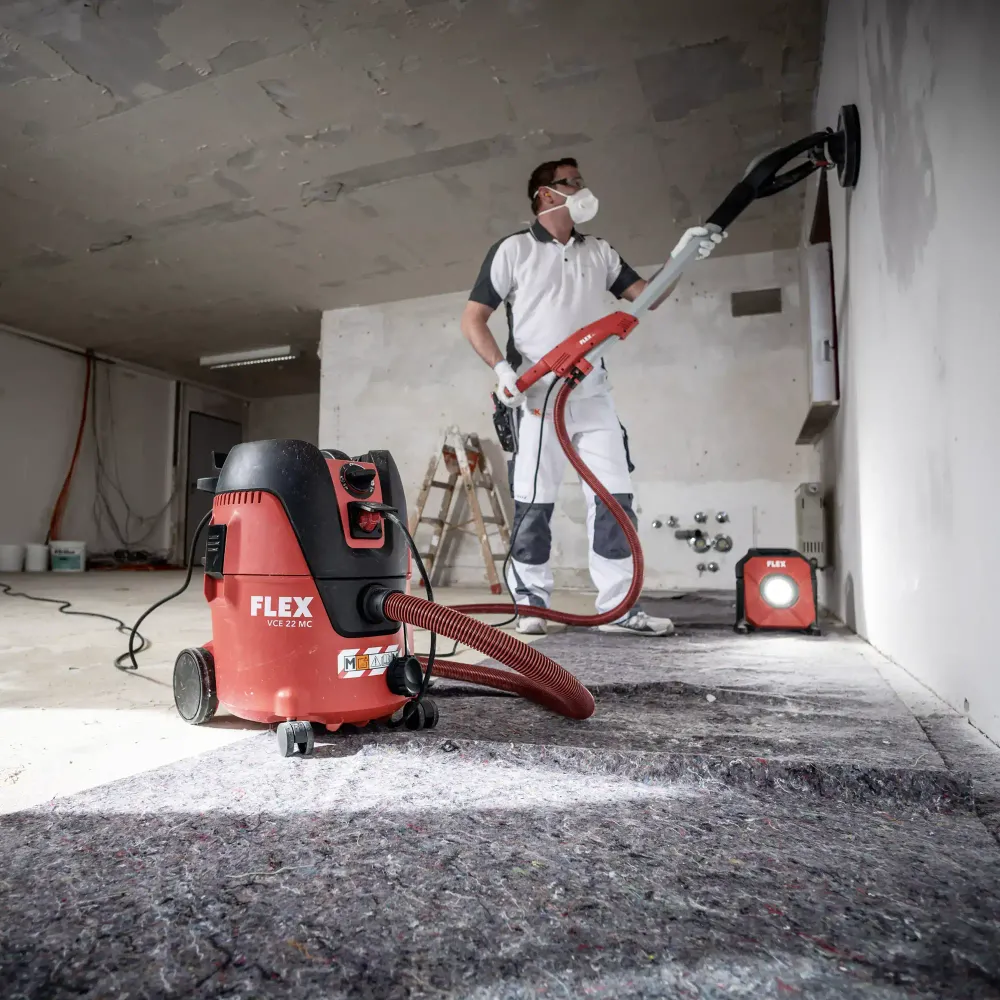 Flex GE 5 + VCE 22 M MC Slipmaskin-Dammsugarkombination