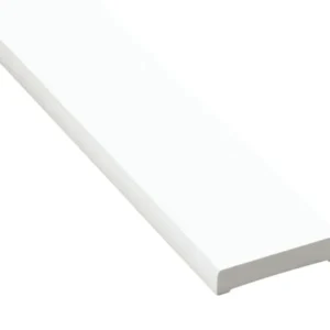 FODERLIST 12X57 MM 2300MM VIT PLAST