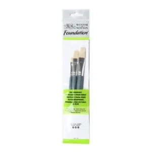 W&N Foundation Oil Short Handle 3 Pack