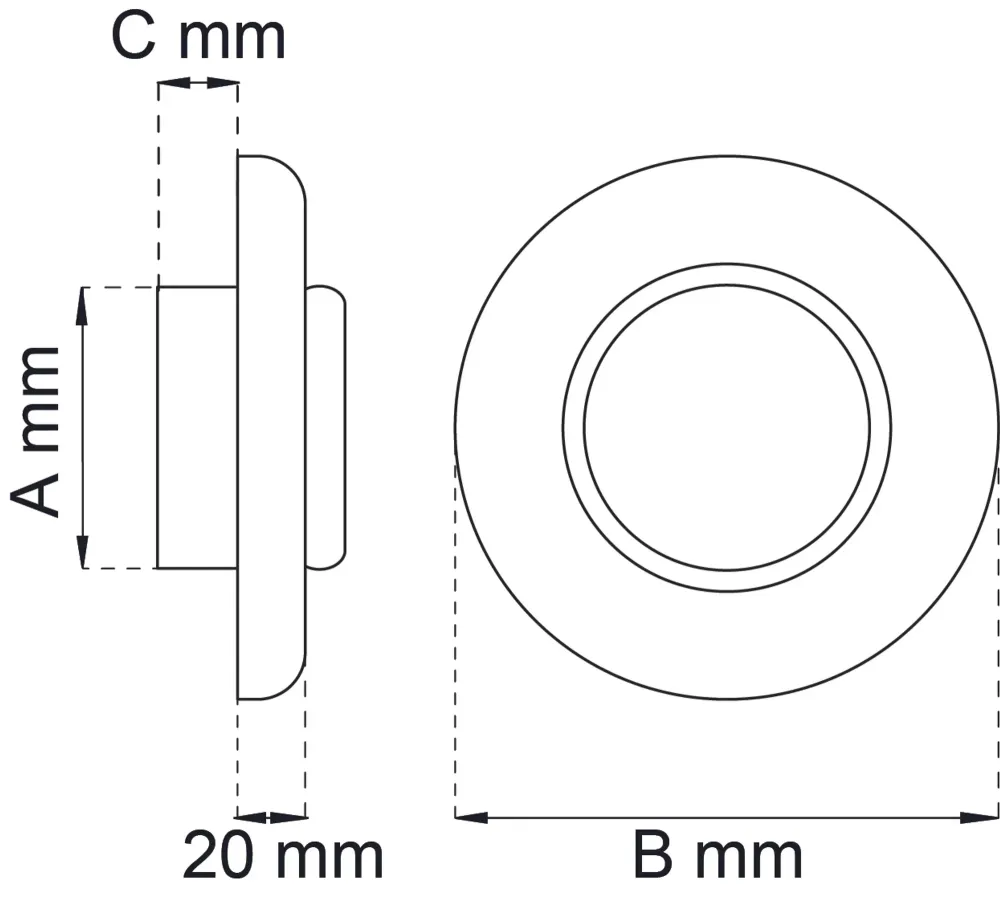 FRÅNLUFTSVENTIL 1200 PLAST 100MM