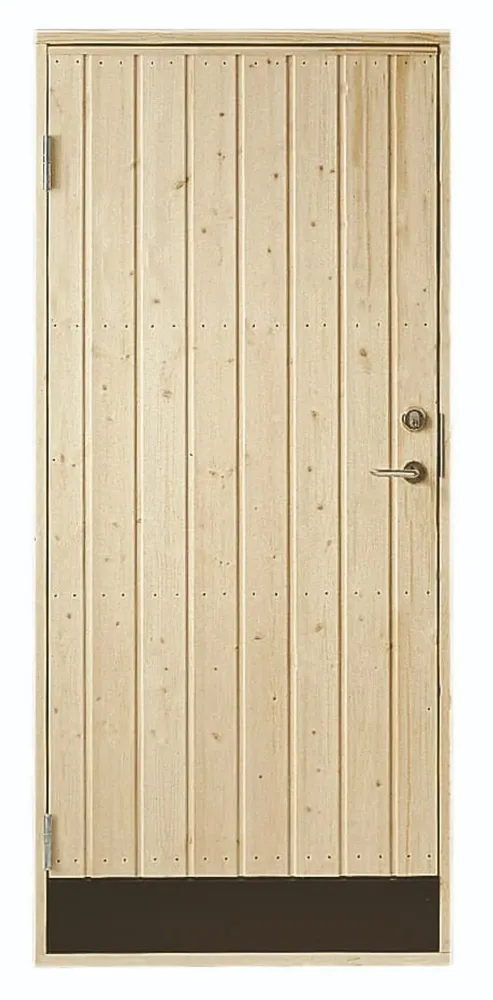 FÖRRÅDSDÖRR RAK 10° 08X19 VÄNSTER OBEHANDLAD
