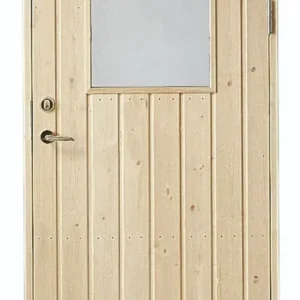 FÖRRÅDSDÖRR RAK 18° 09X20 HÖGER MED GLAS OBEHANDLAD