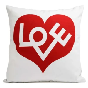Graphic Print Pillows Love
