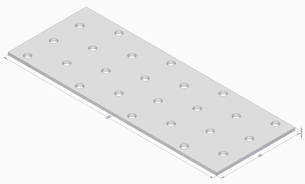HÅLPLATTA ESSVE CE 160X60X2,0