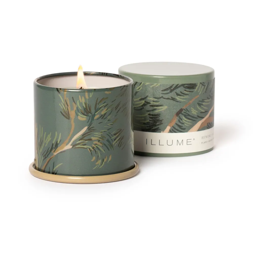 Illume Hinoki Sage Demi Vanity Plåtburksljus, Grön,