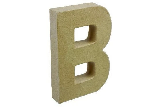 Kartong Bokstav B H20Cm B11,5Cm