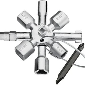 KNIPEX Vaktmästarnyckel med 15 funktioner