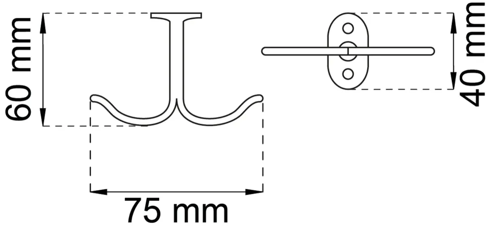 KROK 140 ALU 60X75MM 2ST