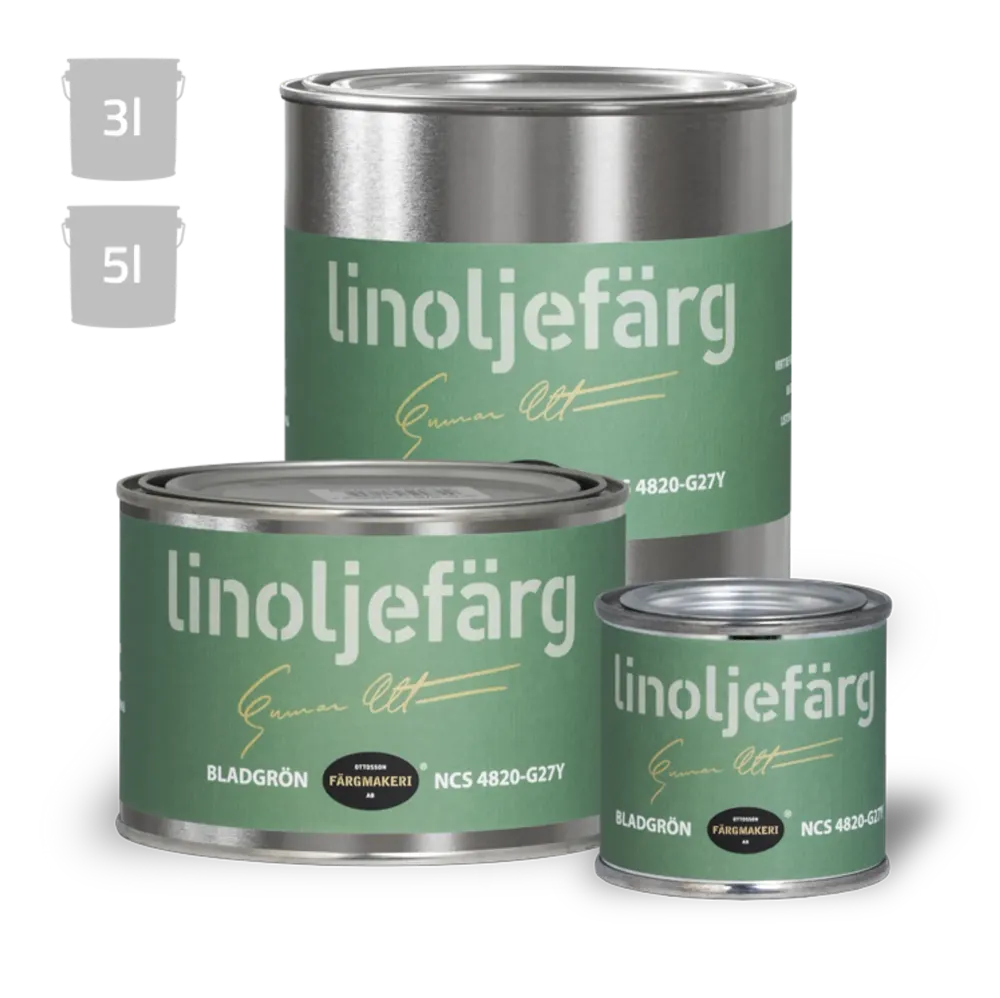 LINOLJEFÄRG BLADGRÖN 1,0L OTTOSSON