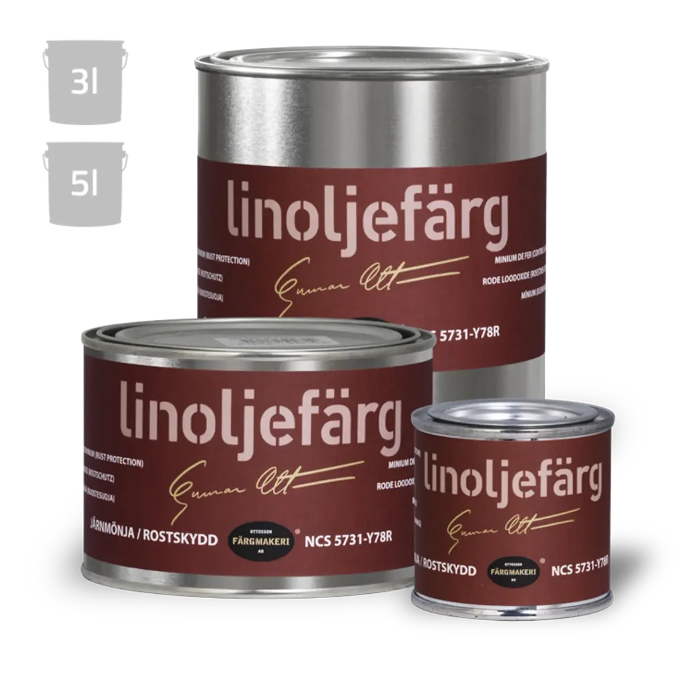 LINOLJEFÄRG JÄRNMÖNJA 1,0L OTTOSSON