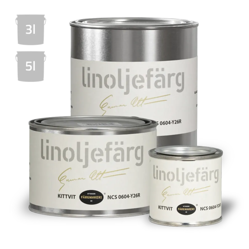 LINOLJEFÄRG KITTVIT 0,1L OTTOSSON