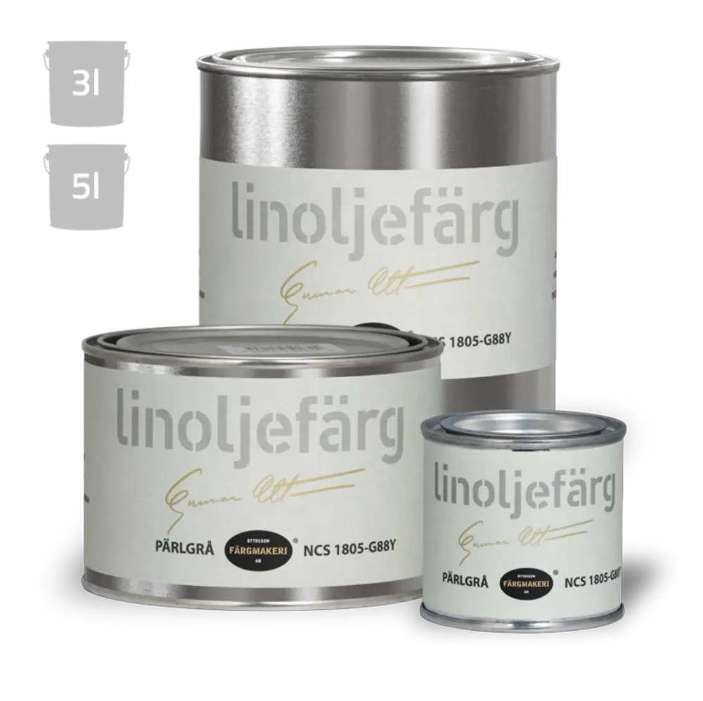 LINOLJEFÄRG PÄRLGRÅ 0,5L OTTOSSON
