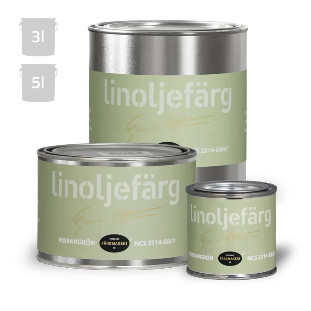 LINOLJEFÄRG RIBBANGRÖN 0,1L OTTOSSON