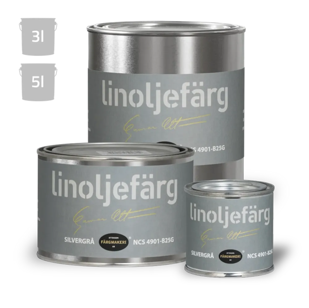LINOLJEFÄRG SILVERGRÅ 1,0L OTTOSSON