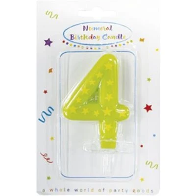 Hög Ljus #4 M/Hållare 6,5 Cm