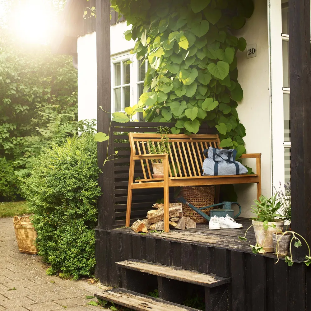 M12 Sammen Garden Bench 2 Seater w/Backrest