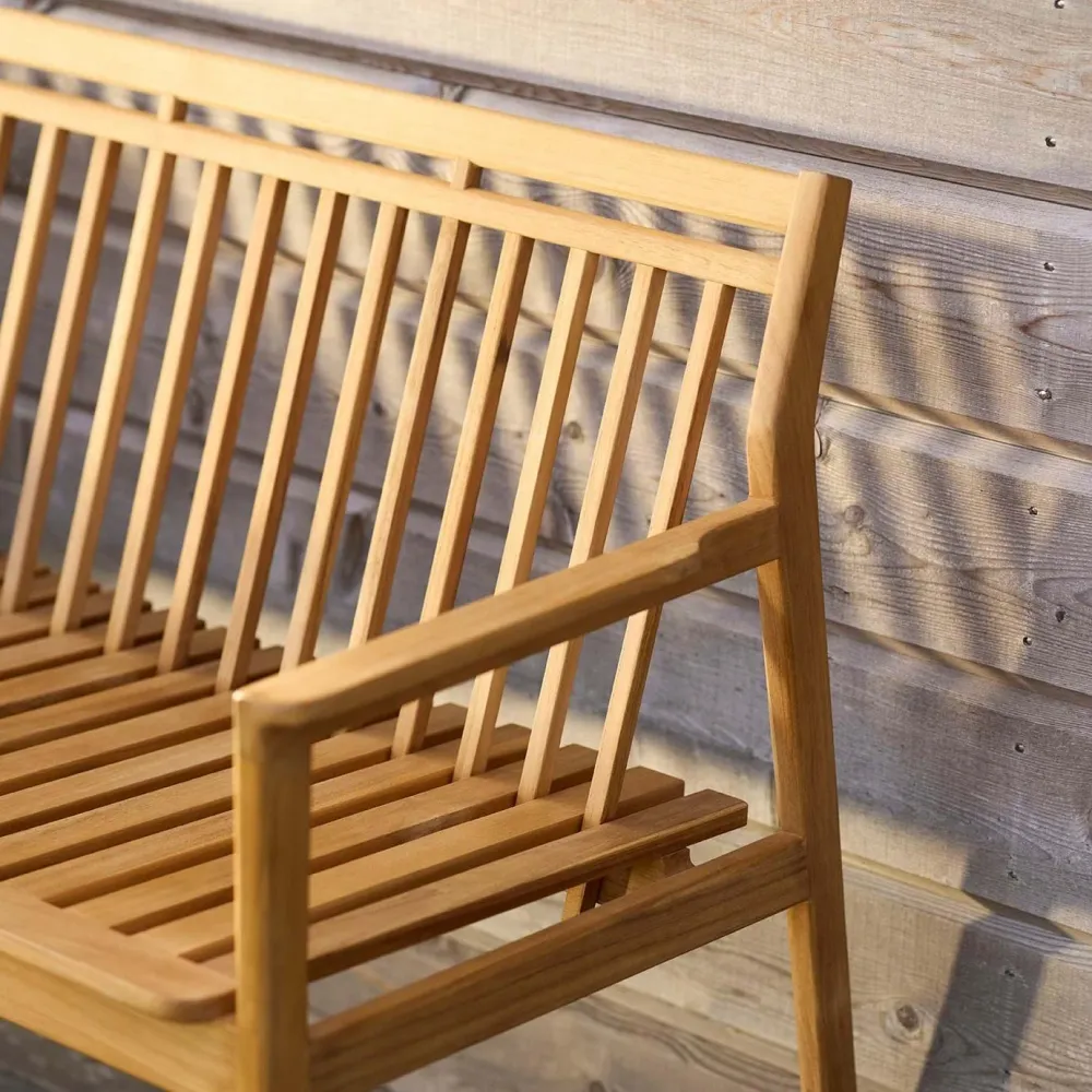 M12 Sammen Garden Bench 2 Seater w/Backrest