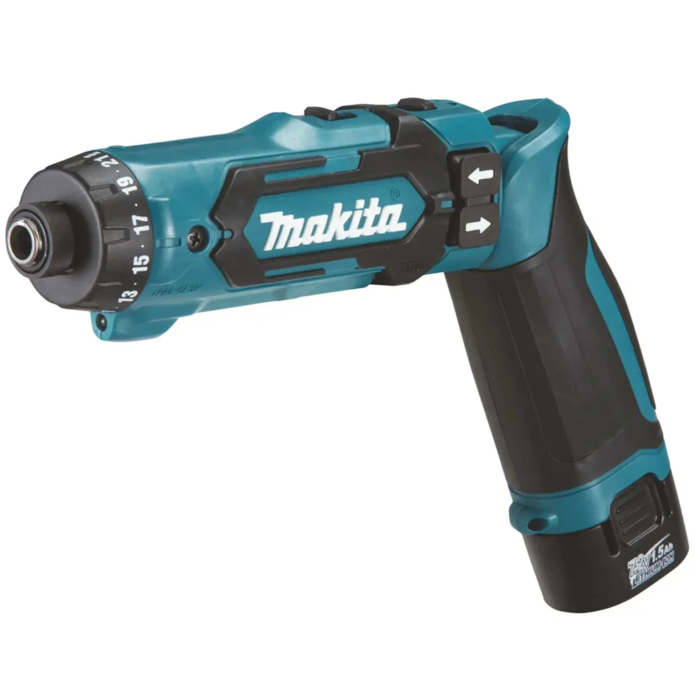 Makita DF012DSJ 7,2V 1,5Ah sladdlös skruvmejsel
