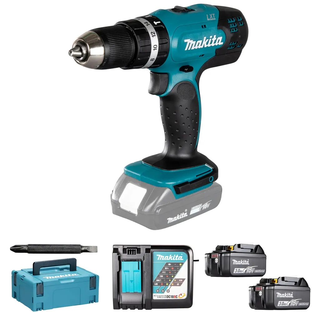 Makita DHP453RFJ 18V 3Ah slagborr