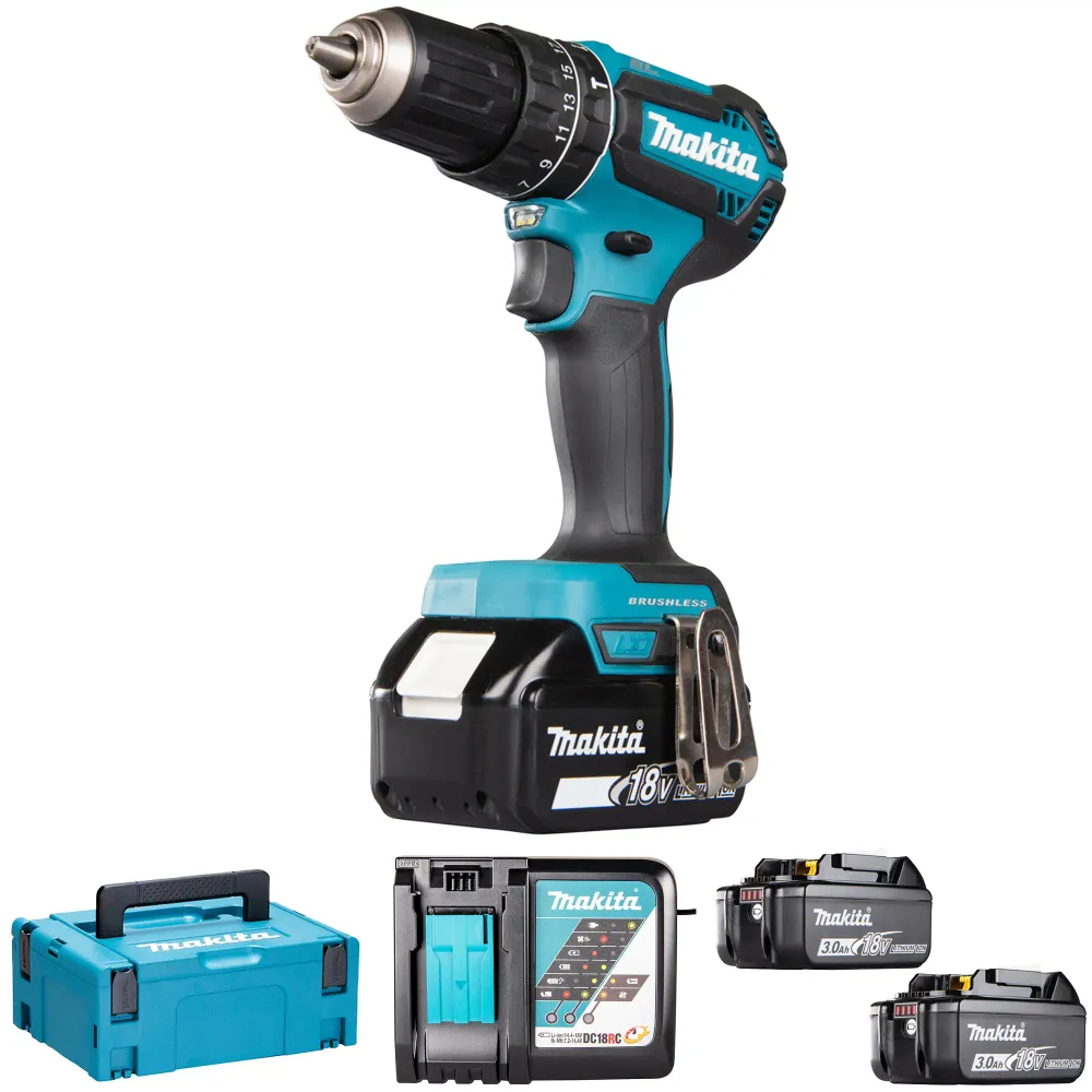 Makita DHP485RF3J 18V 3Ah sladdlös borrmaskin