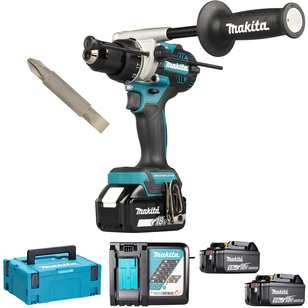 Makita DHP492RT3J 18V 5Ah Sladdlös Borrskruvdragare