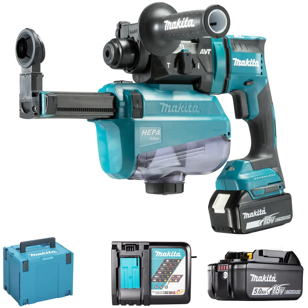 Makita DHR182RTWJ 18V 5Ah slagborrmaskin