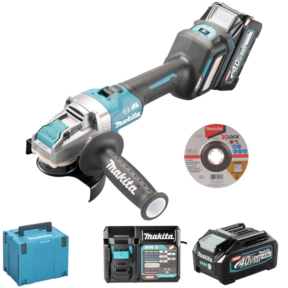 Makita GA041GM201 40V 4Ah vinkelslip