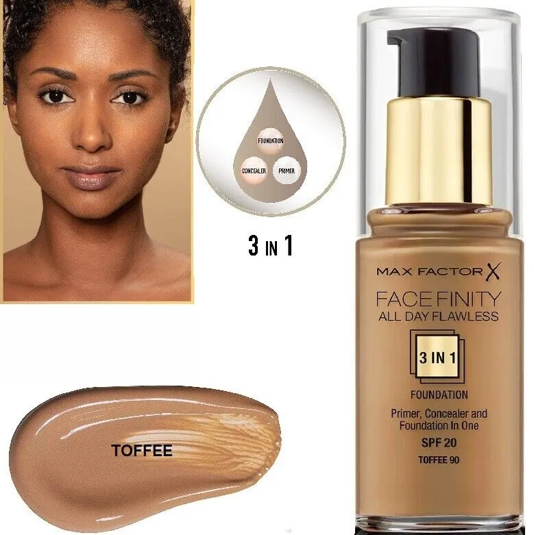 Max Faktor - Facefinity Foundation Pump Spf20 Toffee90