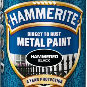 METALLFÄRG HAMMERITE HAMMARLACK SVART 0,25L