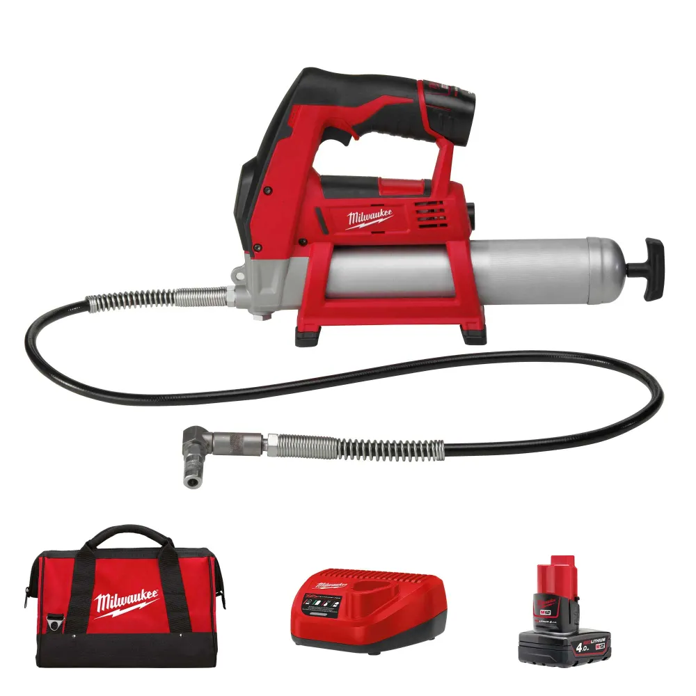 Milwaukee M12 GG-401B 12V 4Ah Fettspruta