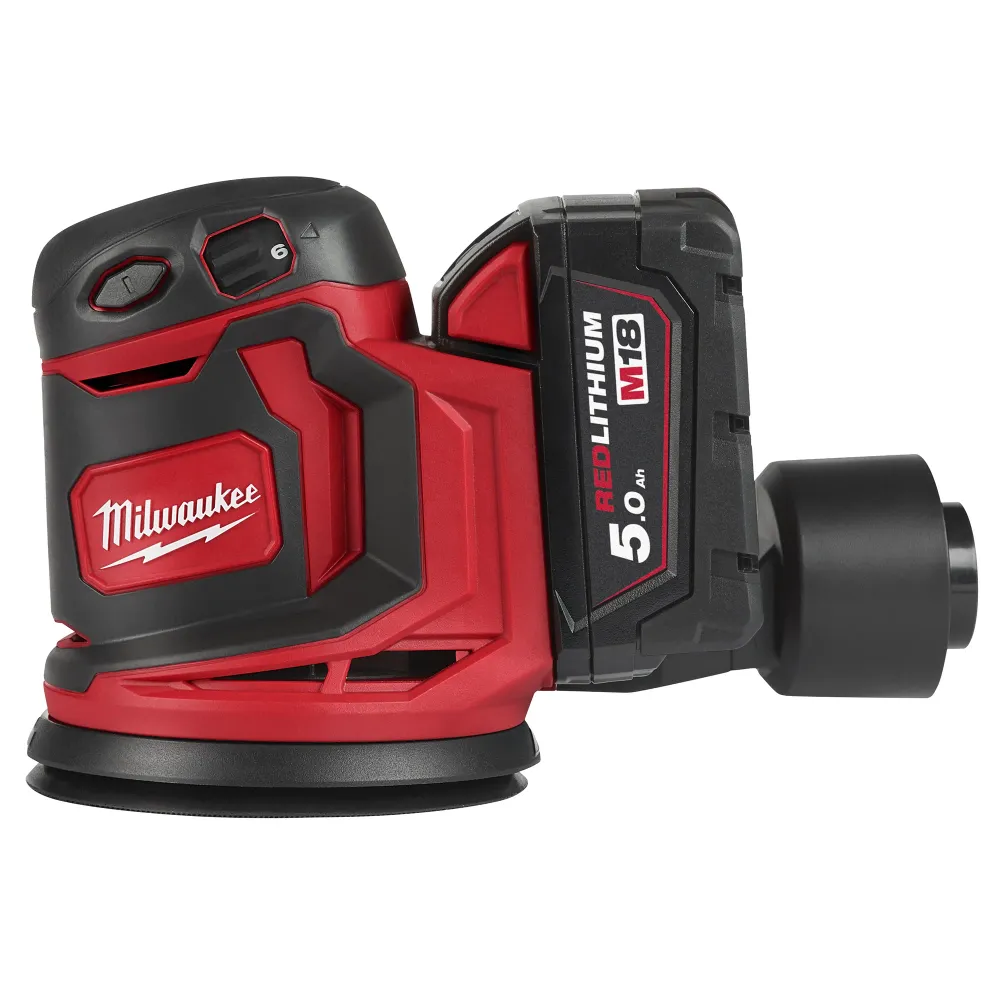Milwaukee M18 BOS125-502B 18V 5Ah Excenterslip