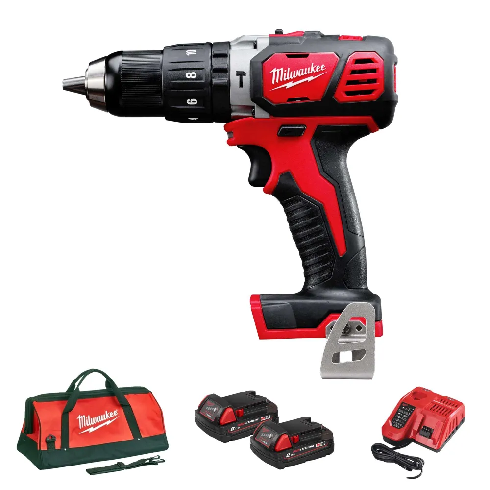 Milwaukee M18 BPD-202C 18V 2Ah slagborrmaskin