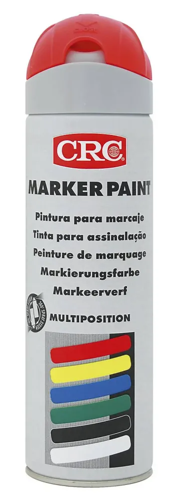 MÄRKFÄRG SPRAY CRC FLUORESCERANDE RÖD 500ML