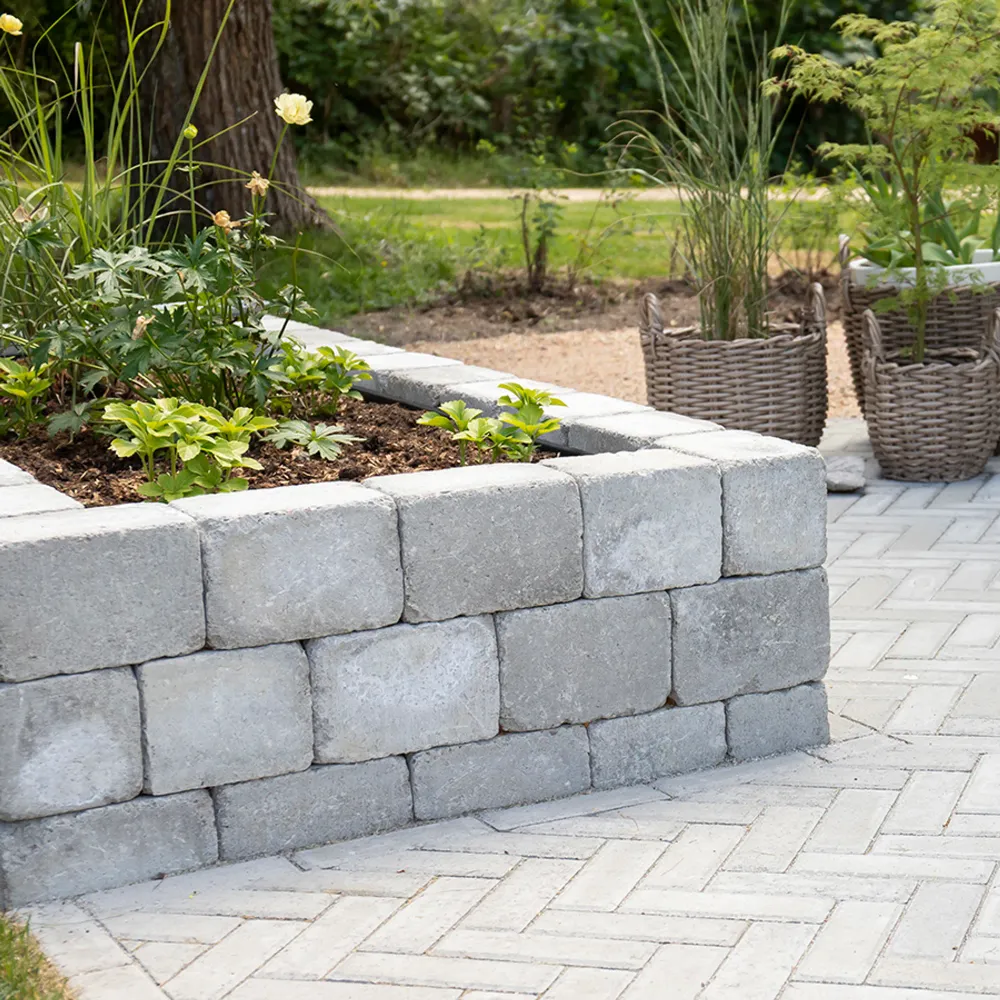 MURSTEN LABYRINT ANTIK MINI 210X140X140MM GRÅ