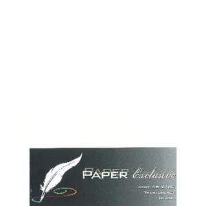 Pappersexklusivt Kort A5 240G Krämstruktur 10St.