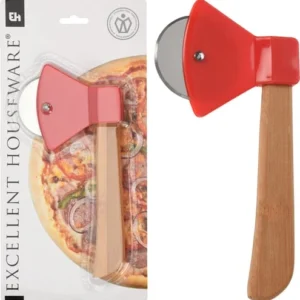 Pizzaskærer i rustfrit stål - formet som økse