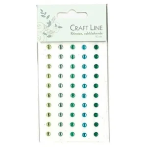 Rhinestone 5Mm 50St Gul/Grön Mix