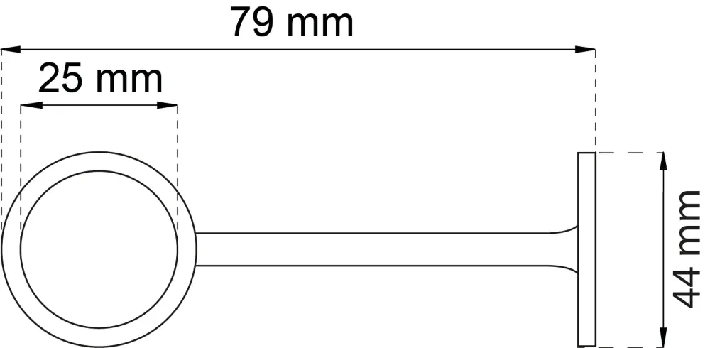 RÖRHÅLLARE 759Ö-25 KROM D25MM 2ST