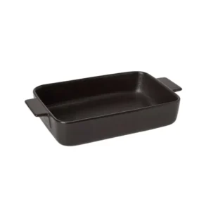 Satake Ugnsform svartglacerad porslin, 37 cm