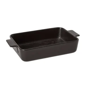 Satake Ugnsform svartglacerad porslin, 31 cm