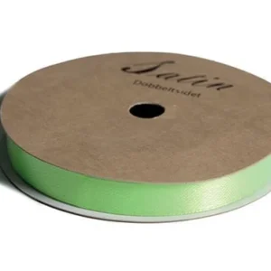 Satinband 9Mm 10M Neongrönt