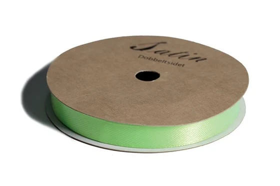 Satinband 9Mm 10M Neongrönt